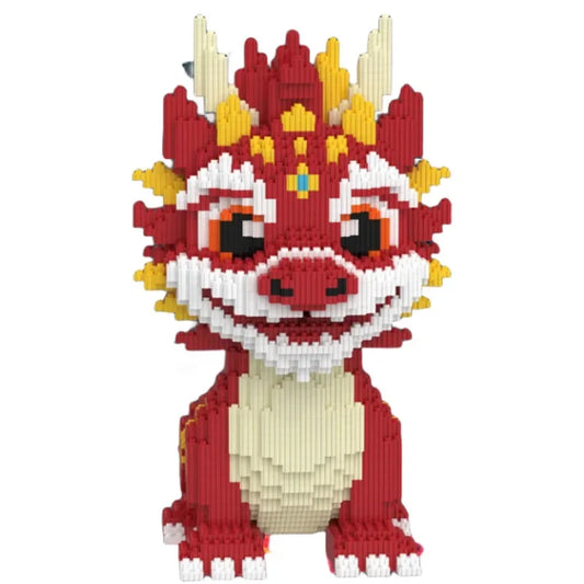 30CM DIY Dragon Building Blocks – 3D Puzzle Toy & Desktop Decoration for Kids