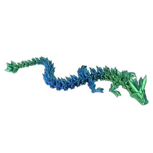 Luminous 3D Printed Dragon Toy – Glow-in-the-Dark Flying Dragon with Rotatable Articulated Wings