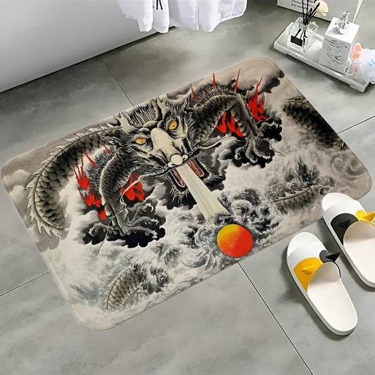Japanese Dragon Printed Large Wall Tapestry – Stylish Wall Hanging & Household Decor Blanket