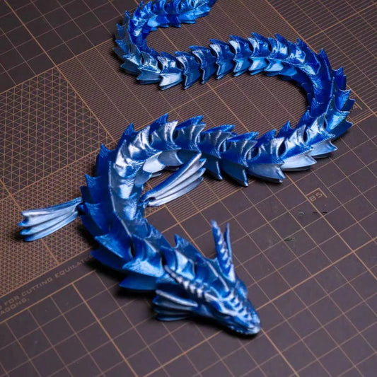 35cm 3D Printed Dragon – Antistress Full-Body Jointed Toy & Desktop Ornament