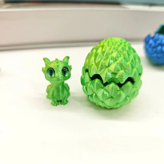 3D Printed Dragon & Egg Set