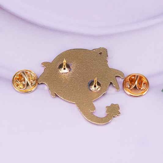 Fourth Wing Enamel Dragon Lapel Pin – Fantasy Bookish Gold Metal Brooch