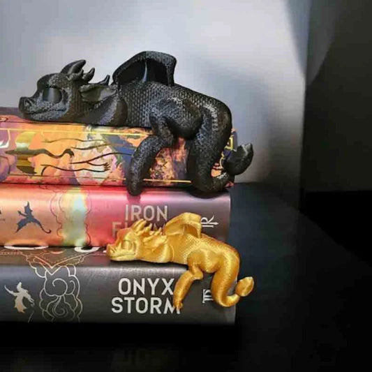 New Sleeping Dragon Bookshelf Decoration – 3D Printed Fantasy Dragon Statue for Book Lovers