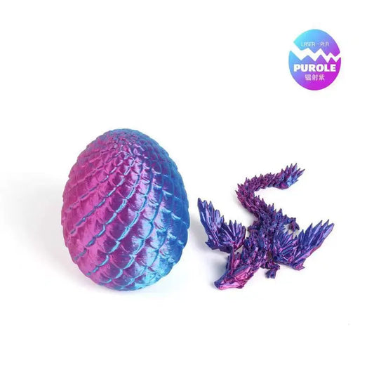 3D Printed Gradient Wings Flying Dragon Egg Set