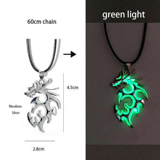 Hip-Hop Rock Glowing Dragon Pendant