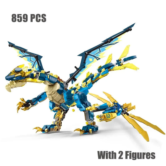 2025 MOC Ninja Series – 1342pcs Mighty Source Dragon of Motion Building Block Toy