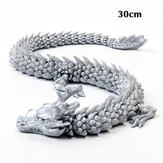 3D Printed Dragon Figures Decor Toy – Multi-Jointed Movable Hand-held Articulated Dragon Ornament