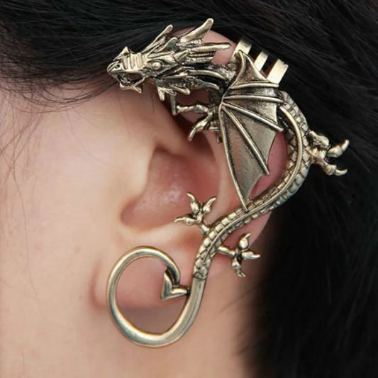 Punk Temptation Metal Dragon Bite Ear Cuff