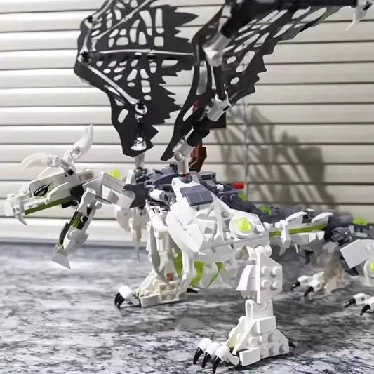 Ninja Series Skeleton Wizard Flying Dragon