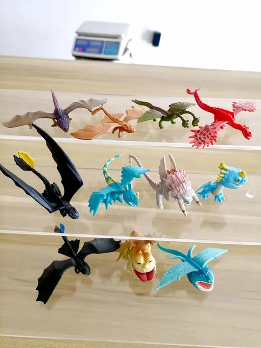 Train Dragons Action Figure – HTTYD Mini Figurine Dinosaur Collectibles for Kids’ Birthday Gifts & Ornaments