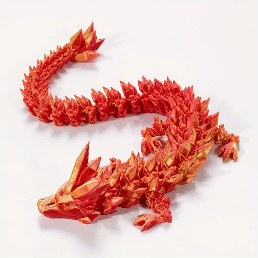 New 3D Printed Chinese Dragon – Fully Articulated Collectible Figurine | Creative Toy & Home Decoration