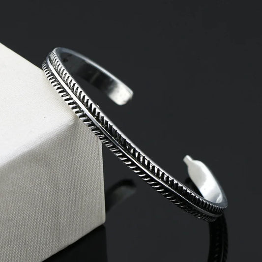 Fashion Gothic Dragon Head Bracelet – Viking-Inspired Open Cuff for Men & Couples