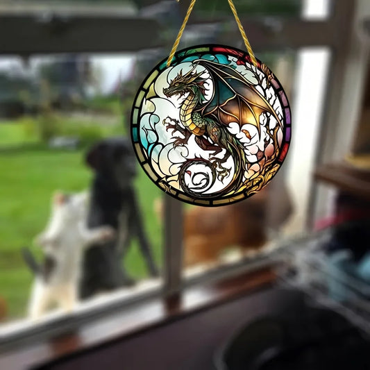 Dragon Suncatcher Wall Hanging