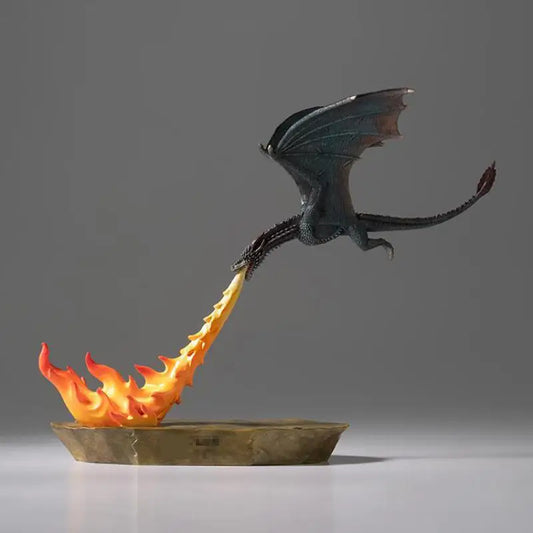 TOP Master Limited Edition Postmodernism Virtual Realism Bronze Sculpture – Flame Dragon Handmade Copper Art Ornament