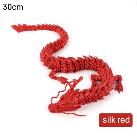 150cm Huge 3D Printed Jointed Loong Dragon Ornament – Creative Decor for Plants, Rockery & Fish Tank Landscaping