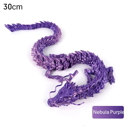 150cm Huge 3D Printed Jointed Loong Dragon Ornament – Creative Decor for Plants, Rockery & Fish Tank Landscaping