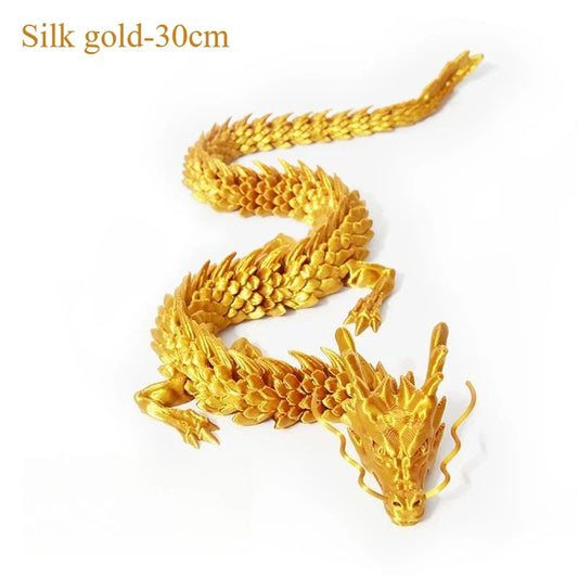 3D Printed Conjoined Dragon Ornaments