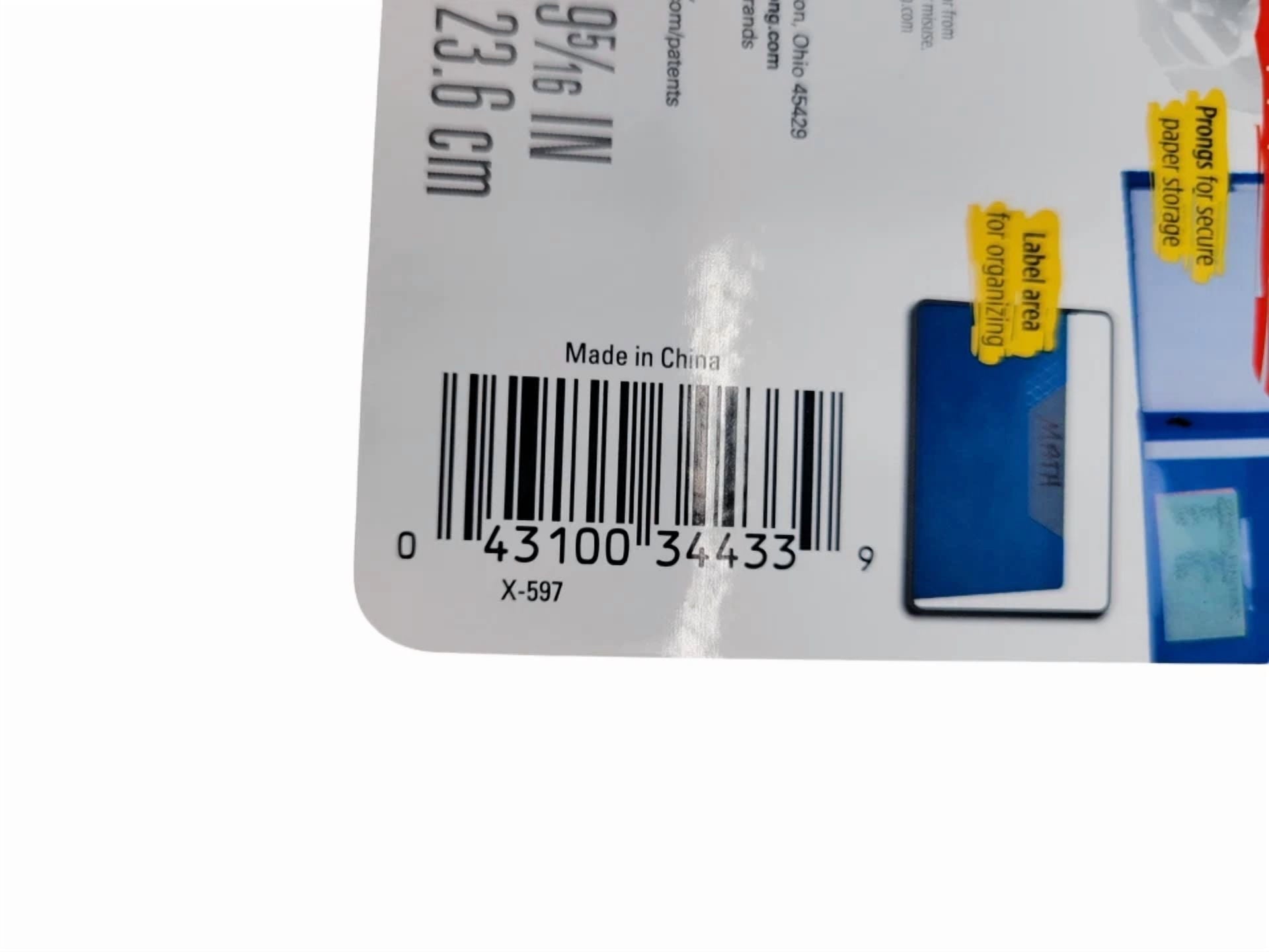 Lot 3 Five Star 2 Pocket Folder & Prong Fasteners, Stay-Put Folders, Yellow New